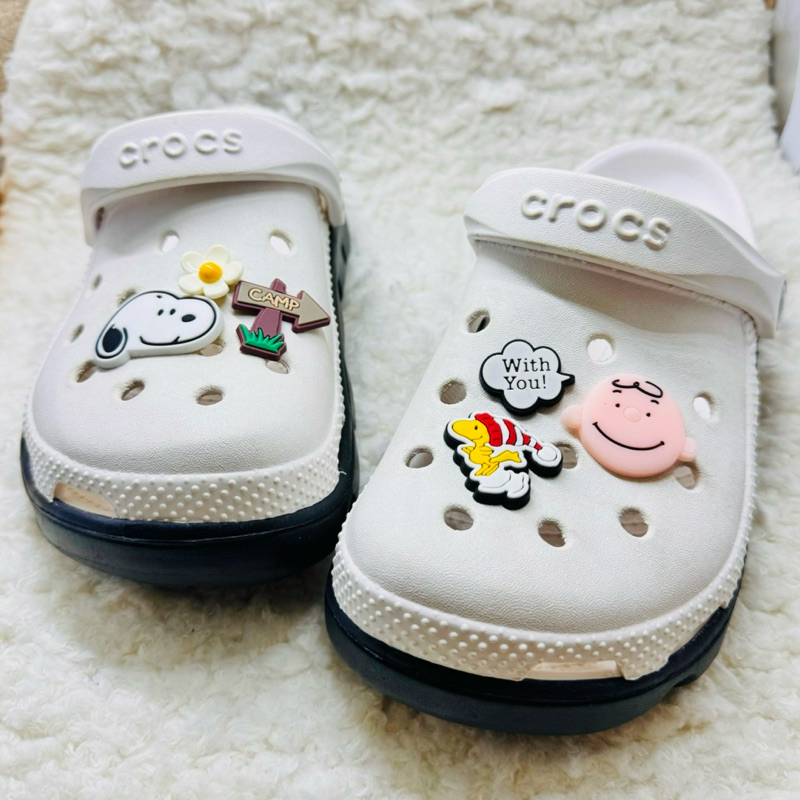 JBSet ✨🔆ตัวติดรองเท้ามีรู “สนูปปี้  ชาลี และคุณ ” 🌈👠 shoe Charm “Snoopy &Charlie with you 6 pics.” น่ารักสุดคิ้วท์
