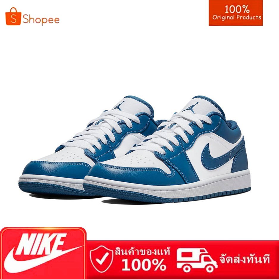 ของแท้ 100% Jordan Air Jordan low marina blue รองเท้าผ้าใบ