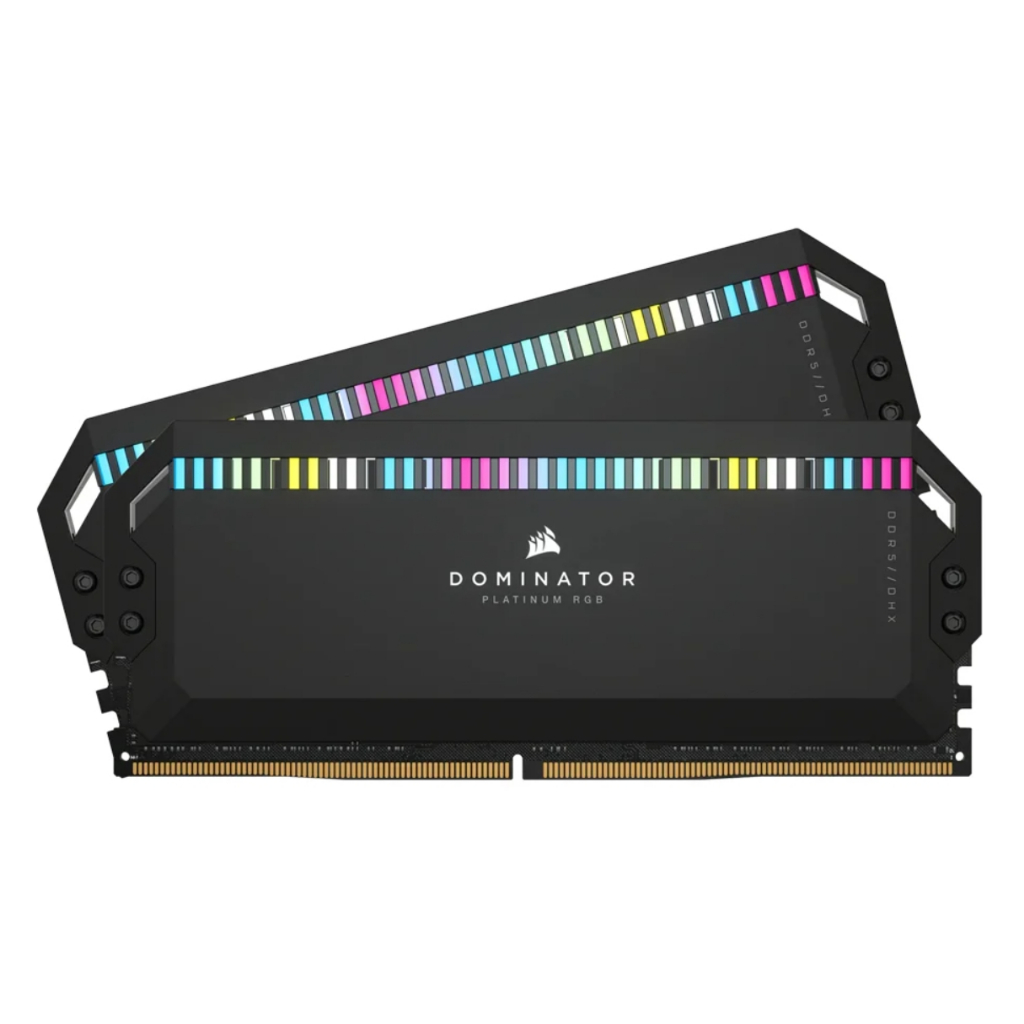 RAM (หน่วยความจำ) 64GB (32GBx2) DDR5 5600MHz CORSAIR DOMINATOR PLATINUM RGB DDR5 (BLACK)