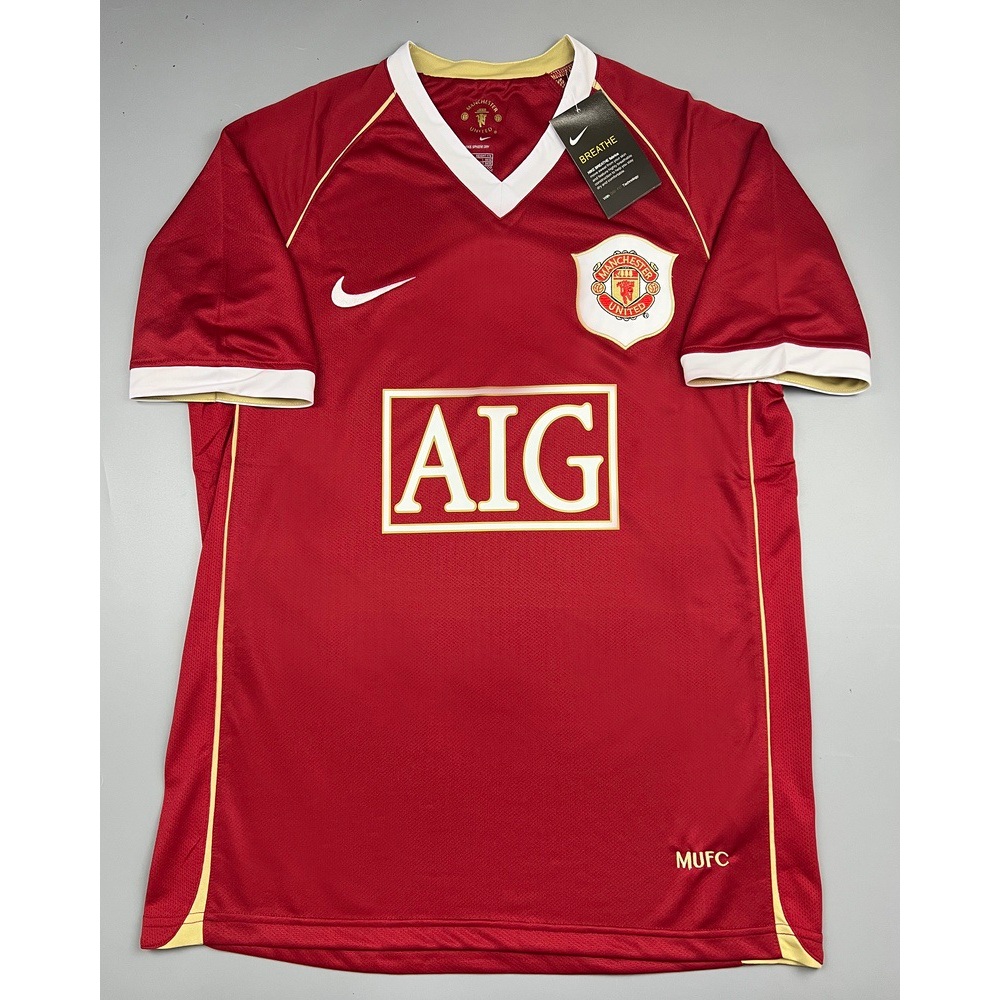 เสื้อบอล ย้อนยุค แมนยู 2006 เหย้า Retro Manchester United Home เรโทร คลาสสิค 2006-07