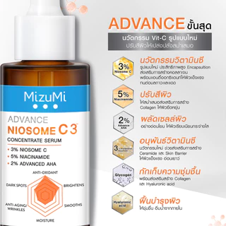 [ยกกล่อง*6ซอง] MizuMi Advance Serum มิซึมิ เซรั่มโดสสูง บำรุงผิว กระจ่างใส ลดจุดด่างดำ หน้าขาว