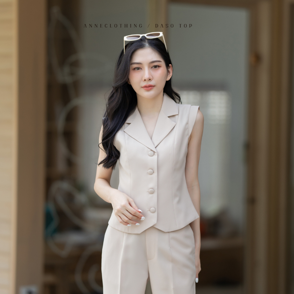 Anne Clothing DASO TOP ดาโซ เสื้อรุ่นใหม่แต่งแขนช่วยพลางต้นแขนได้