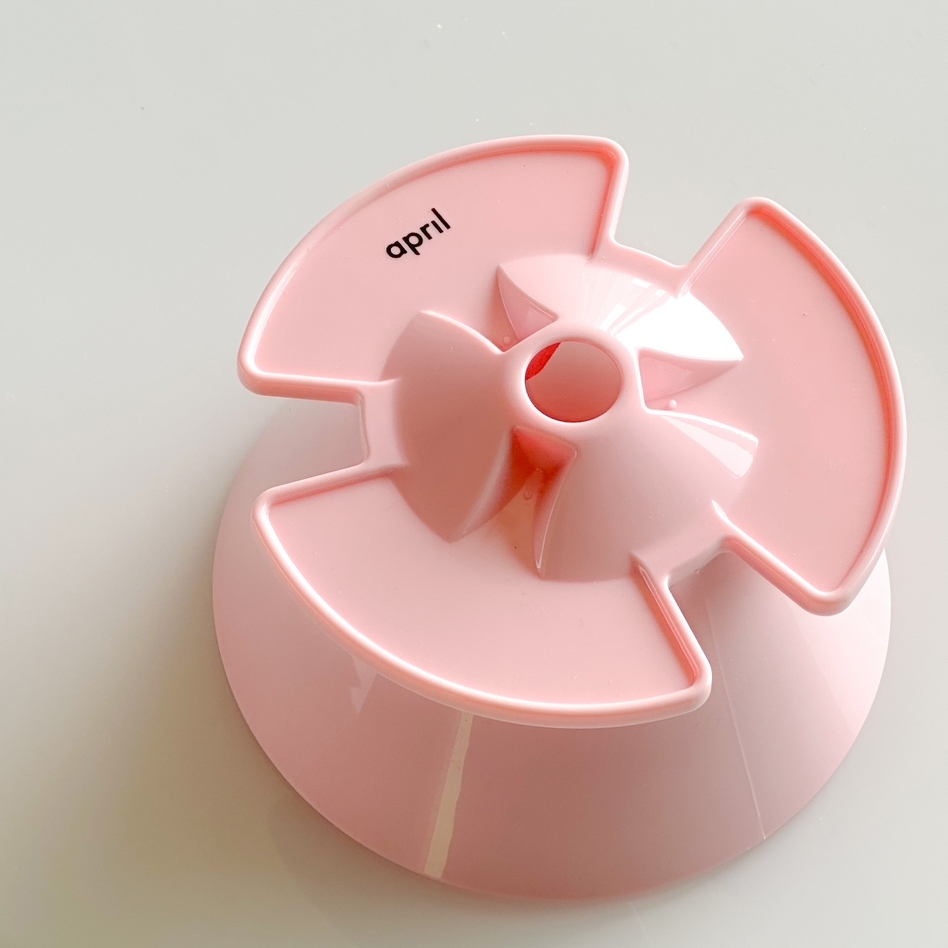 April pink plastic brewer / dripper from April coffee roasters Copenhagen Denmark