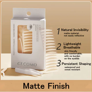GECOMO(2062) 90 ชิ้น สติกเกอร์เทปกาวติดตาสองชั้นแบบธรรมชาติ บางเบาติดทนนาน มีกาวในตัว