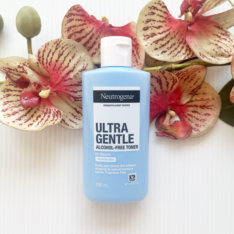 150 ml. ผลิต 10/25 นูโทรจีน่า โทนเนอร์ ขวดฟ้า Neutrogena Gentle Alcohol Free Toner ที่เช็ดเครื่องสำอางค์ ไม่มีแอลกอฮอล์