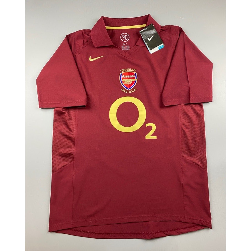 เสื้อบอล ย้อนยุค อาเซนอล เหย้า 2005 Retro Arsenal Home อำลาไฮบิวรี่ เรโทร คลาสสิค 2005-06