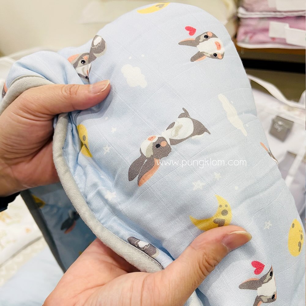 AIRY ผ้าห่มมัสลิน ผ้าห่มนวม เนื้อผ้านุ่ม ขนาด 90×110 cm. รุ่น Lovely bamboo ราคา ถูกที่สุด ดีลบีเคเค แกลเลอรีภาพที่ 5