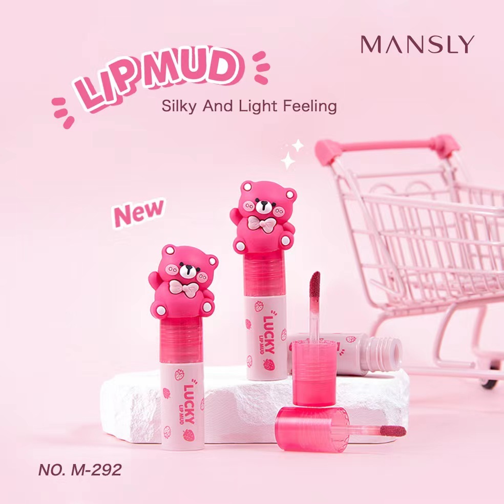 M-292 ลิปจิ้มจุ่ม MANSLY LUCKY เนื้อมูส เกลี่ยง่าย เเพ็คเกจน่ารักสุดๆ พร้อมส่ง/มาใหม่!!