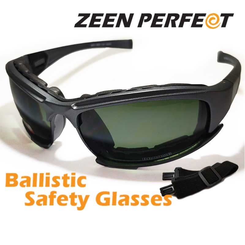 แว่นตา Tactical มอเตอร์ไซค์ กันกระแทก เปลี่ยนเลนส์ได้ กลางวัน กลางคืน Ballistic Safety Glasses