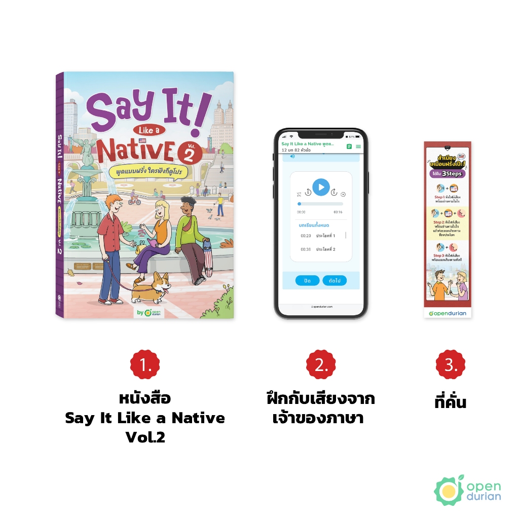 หนังสือ Say It Like A Native เล่มที่ 2 พูดแบบฝรั่ง ใครฟังก็ดูโปร! หนังสือภาษาอังกฤษ ภาษาอังกฤษ คำศัพท์by OpenDurian KDBS
