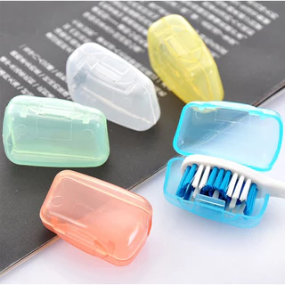 [สุ่มสี] 5 ชิ้น / เซต กล่องเก็บแปรงสีฟัน เดินทาง กลางแจ้ง สร้างสรรค์ / ฝาครอบหัวแปรงสีฟัน แบบพกพา