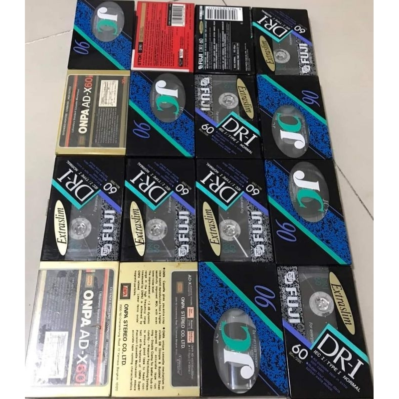 เทป​คลา​สเซ็ท​เปล่า​ Fuji Onpa TDK JC มือ1 ในซีล​ ม้วน​ 60​ 90​ นาที​ เทปเปล่า