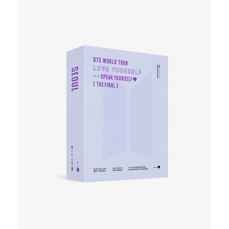 คอนเสิร์ต BTS BTS WORLD TOUR 'LOVE YOURSELF: SPEAK YOURSELF' [THE FINAL] DVD