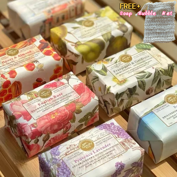Flower Perfume Soap Natural Aroma Bar Soap สบู่น้ำหอม สบู่ดอกไม้ 200 กรัม