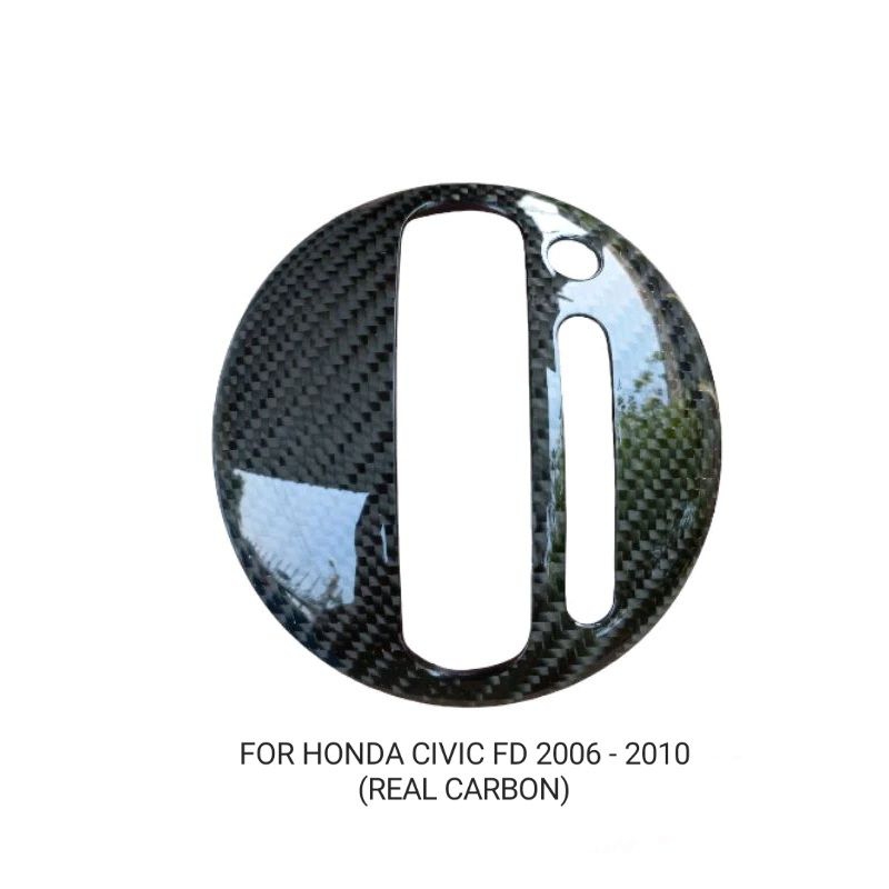 ครอบเลขเกียร์ ผ้าCARBONเเท้  HONDA CIVIC (FD) 2006-2010