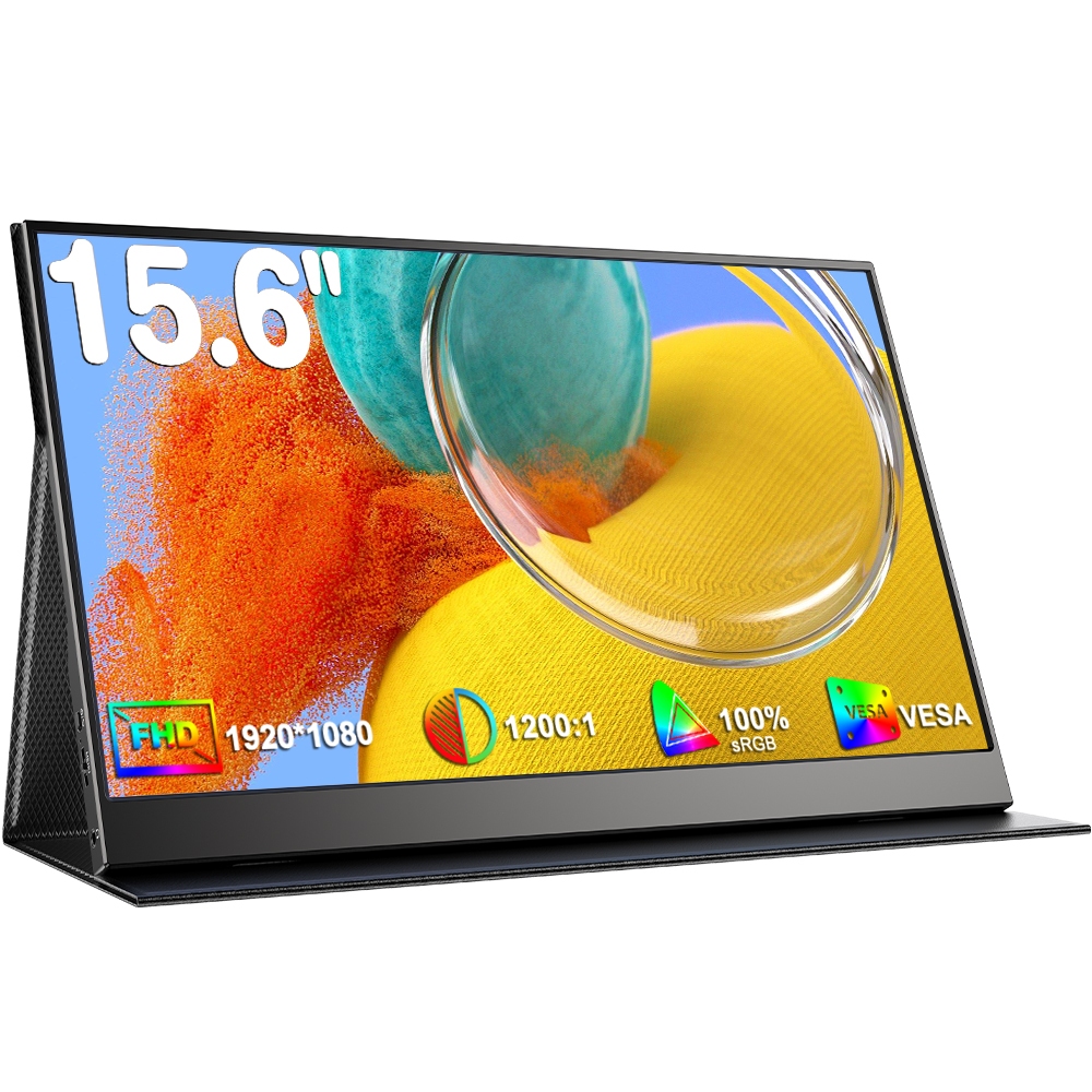 UPERFECT 【Local delivery】1080P Portable Monitor 15.6 Second Screen FHD Monitor IPS HDMI Type-C Screen Display