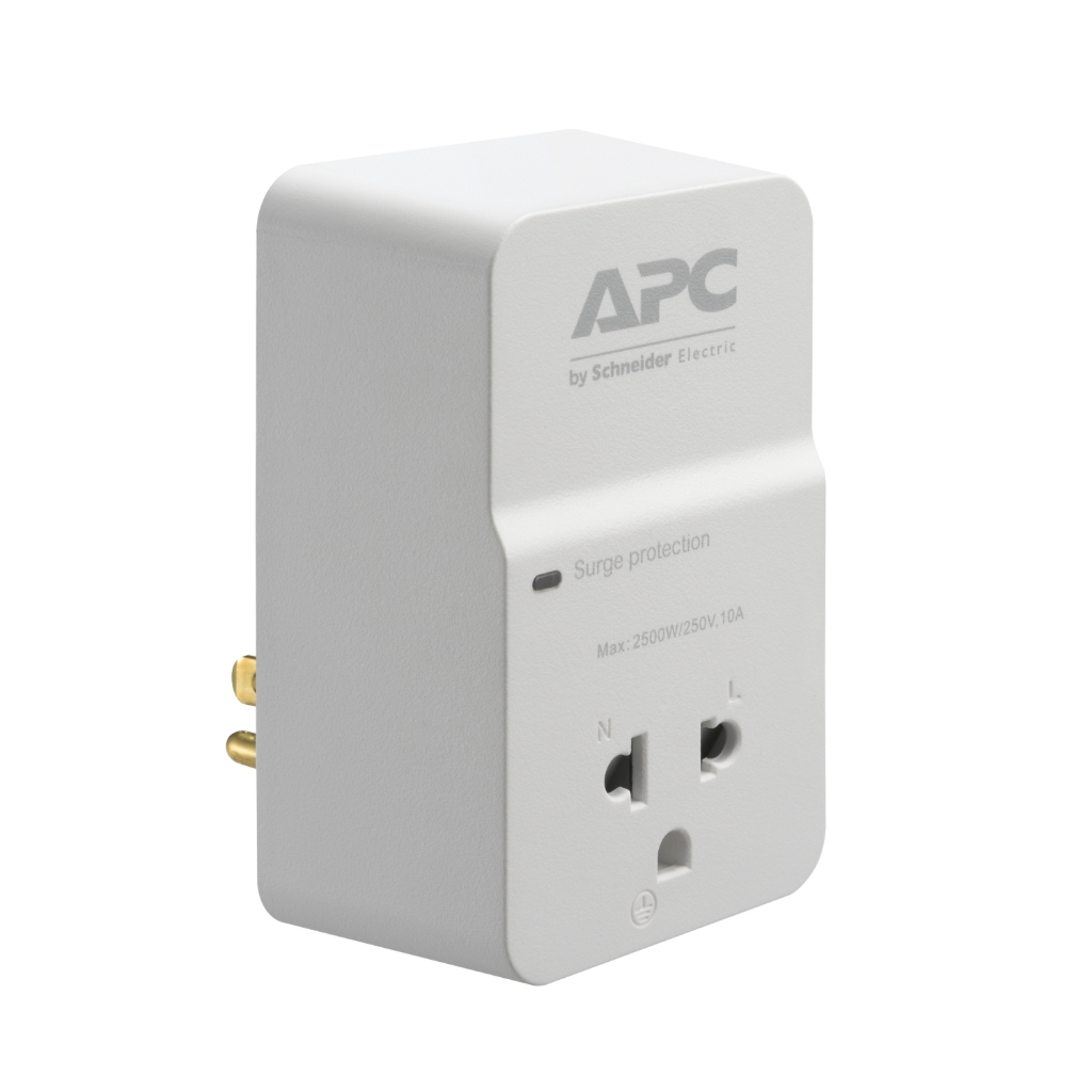 SURGE PROTECTOR (อุปกรณ์ป้องกันไฟกระชาก) APC HOME/OFFICE SURGEARREST 1 OUTLET 230V (PM1W-VN)