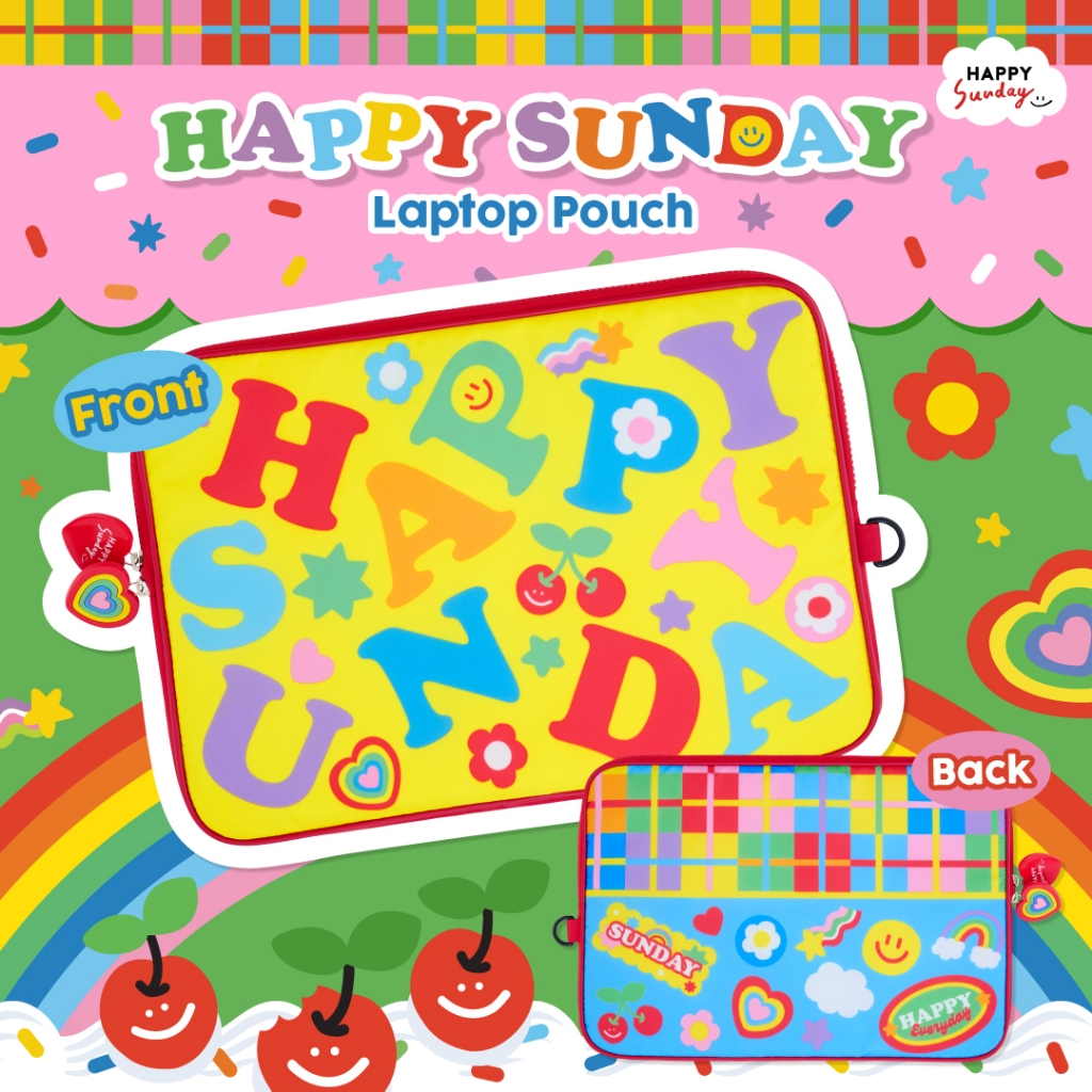 HAPPY SUNDAY LAPTOP POUCH | กระเป๋าโน้ตบุ๊ค HAPPY SUNDAY