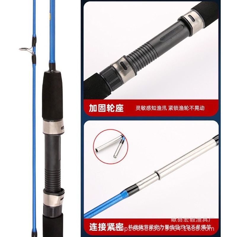 คันเบ็ดตกปลา 2 ท่อน C.W.100-250g มี1.35m/1.5m/1.65m พร้อมส่ง