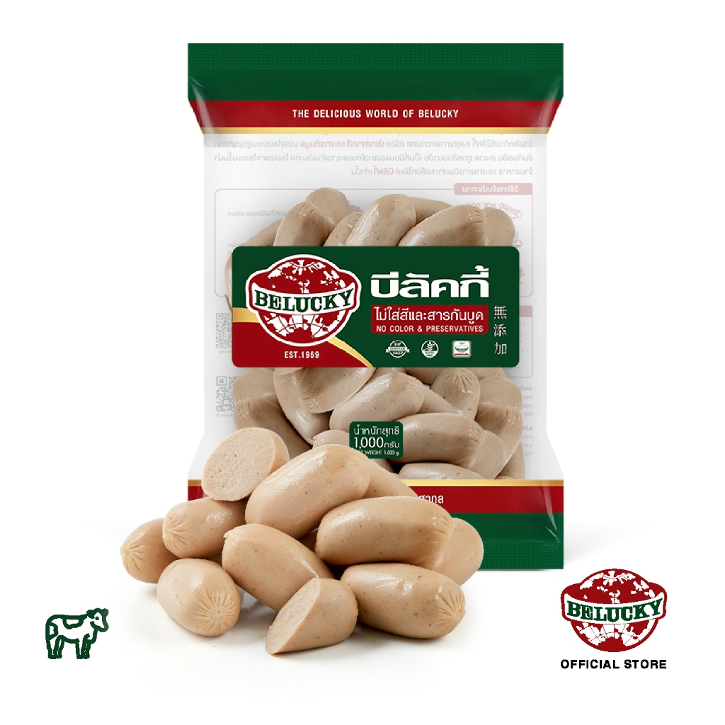 Belucky บีลัคกี้ Veal Sausage Collagen ไส้กรอกวิล คอลลาเจน ( 1,000g )