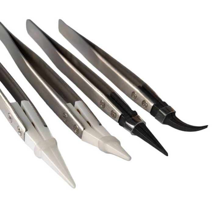 แหนบ Stainless ปลายเซรามิก เหมาะสำหรับงานอิเล็คทรอนิคแผงวงจร