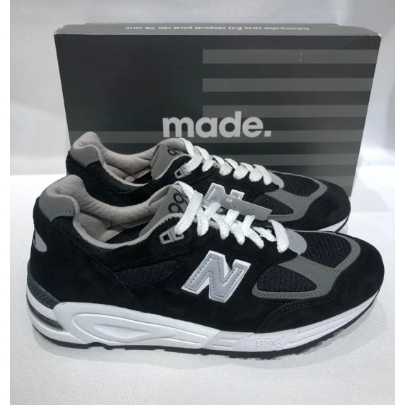 New Balance NB 990 V2 Heritage Running shoes black ของแท้ 100%