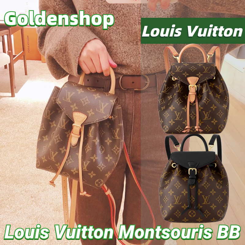 New!!🍒หลุยส์วิตตอง Louis Vuitton Montsouris BB Backpack LV กระเป๋าเป้สะพายหลัง