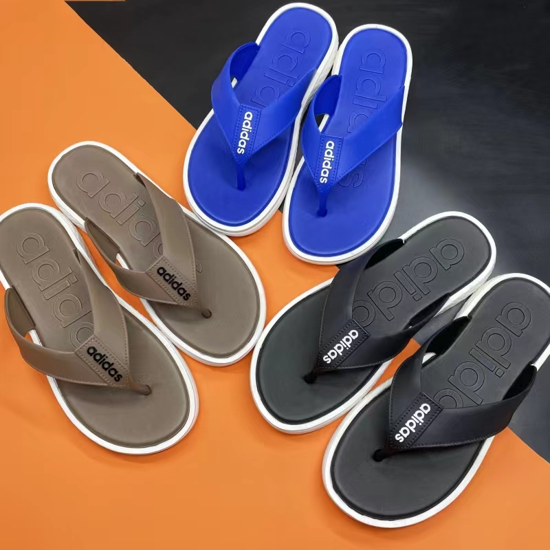 สไตล์ใหม่Adidasรองเท้าแตะผู้ชายสไตล์สปอร์ตนุ่มและสวมใส่สบาย(แนะนำลูกค้าเพิ่มอีก1-2ไซส์)