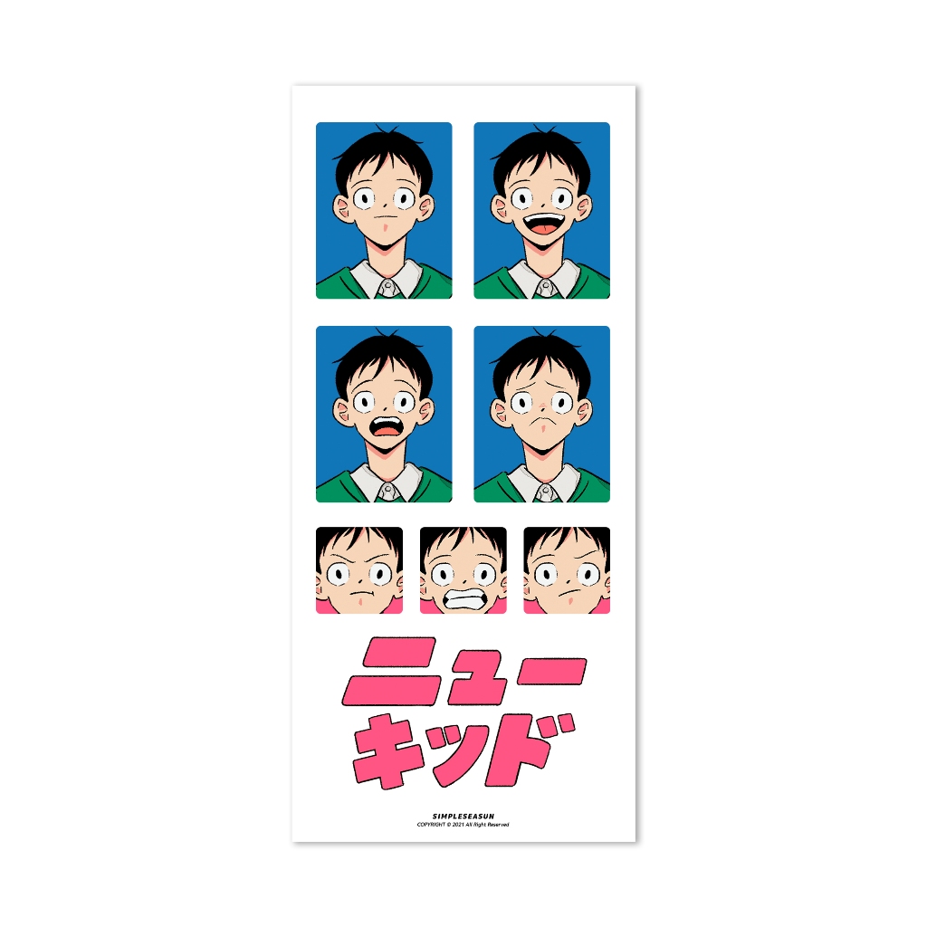 Mini New Kid 2021 Sticker สติกเกอร์ ตกแต่ง