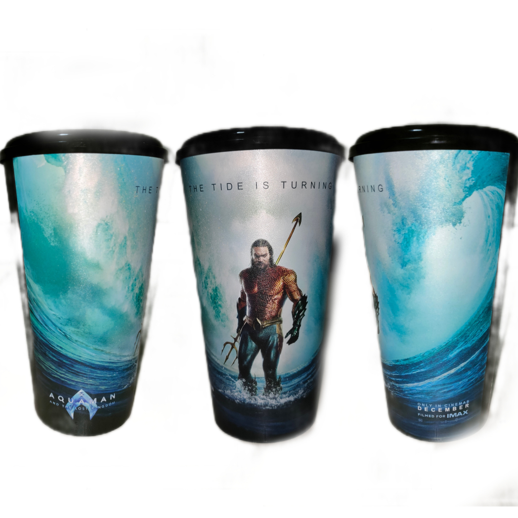 แก้วน้ำเมเจอร์ลาย Aquaman 2 (อควาแมน 2) แก้วน้ำโรงหนังจาก Major Cineplex 44oz. (ของใหม่ไม่ผ่านการใช้