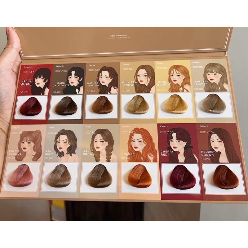 ยาย้อมผมโคตะ [KOTA COLOR HAIR] โคตะ ย้อมสีผม /ออแกนิก กลิ่นโสม มีฮาลาล [มีราคาส่ง]