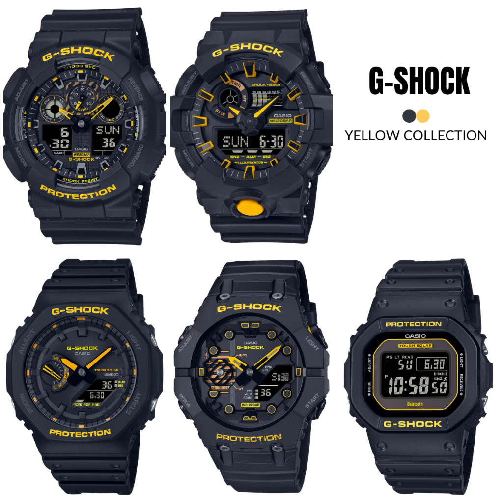 Casio G-Shock นาฬิกาข้อมือผู้ชาย G-SHOCK GA-700CY-1A GA-100CY-1A GA-B001CY-1A GW-B5600CY-1 GA-B2100CY-1A ของแท้ประกันศูน