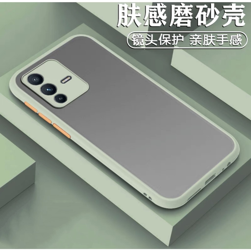 เคสขอบสีหลังด้าน กันกระแทก Case VIVO V23(5G) V23E V25 V27/V27PRO T1(5G) V29(5G)