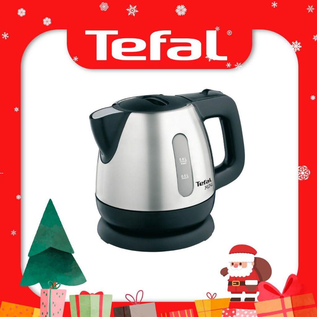 Tefal กาน้ำร้อนไฟฟ้า 0.8 ลิตร รุ่น BI8125 (สี Stainless)