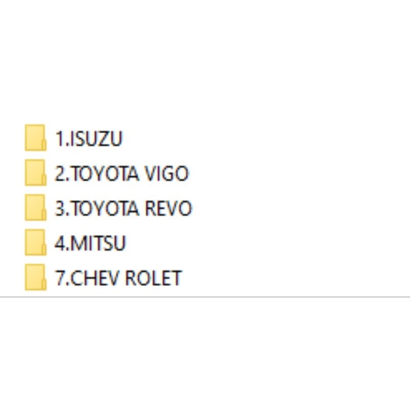 ไฟล์OriginalเเละMAPACK [Isuzu] [Toyota] [vigo] [ Revo][Mitsubishi]