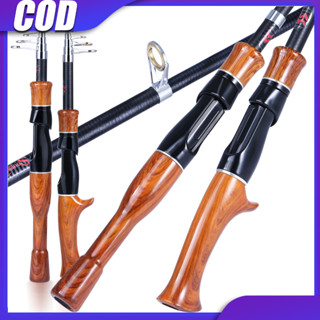 Sougayilang 1.6m ไฟเบอร์กลาสหมุนเสาตกปลาขนาดเล็กจับไม้ยืดไสล…