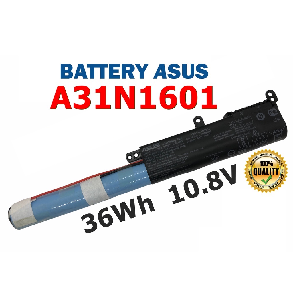 ASUS แบตเตอรี่ A31N1601 ของแท้ (สำหรับ K541 K541U X541S X541U R541U F541UA ) ASUS Battery Notebook อ