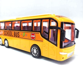 SCHOOL BUS รถบัส โรงเรียน มีลาน เข็นๆ ปล่อย วิ่งได้ สินค้า ตรงปก จัดส่งเร็ว จากไทย รถของเล่น 828