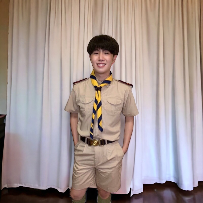 [ผ้าโทเร] ชุดลูกเสือครูผู้ชาย ชุดผู้กำกับลูกเสือชาย ผ้าโทเรเกรดพรีเมี่ยม ชุดครูลูกเสือไซส์ใหญ่