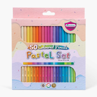 สีไม้ Master Art รุ่น Pastel Set 50สี สีพาสเทล