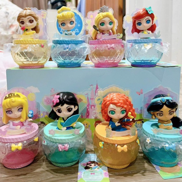 พร้อมส่ง ส่งด่วน miniso disney princess series dream and flower theme jewelry box แบบเลือกตัวได้ แท้ %