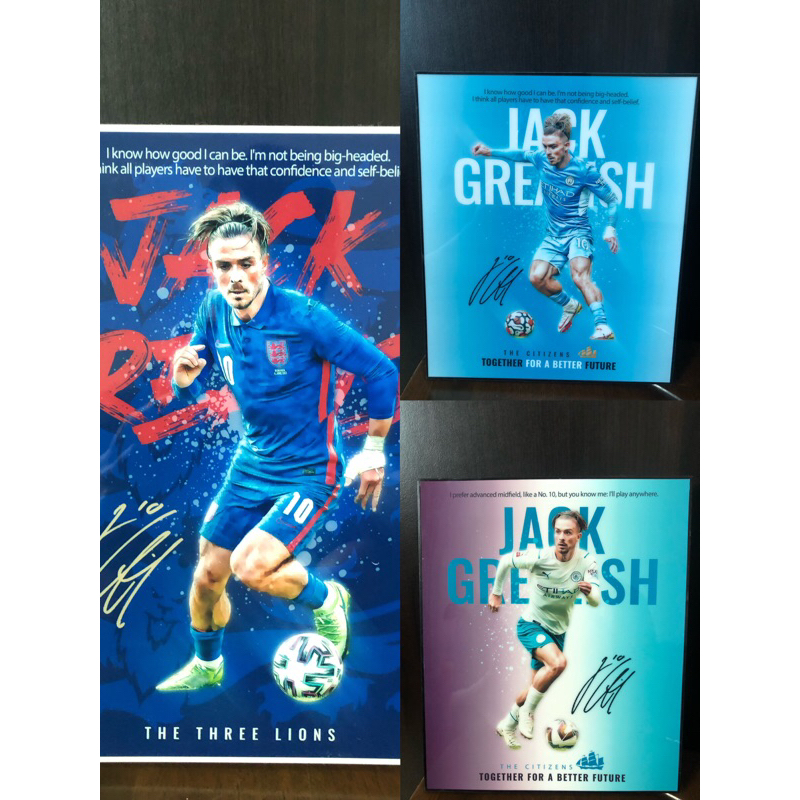กรอบลอยนักฟุตบอล Jack Grealish Mancity&England