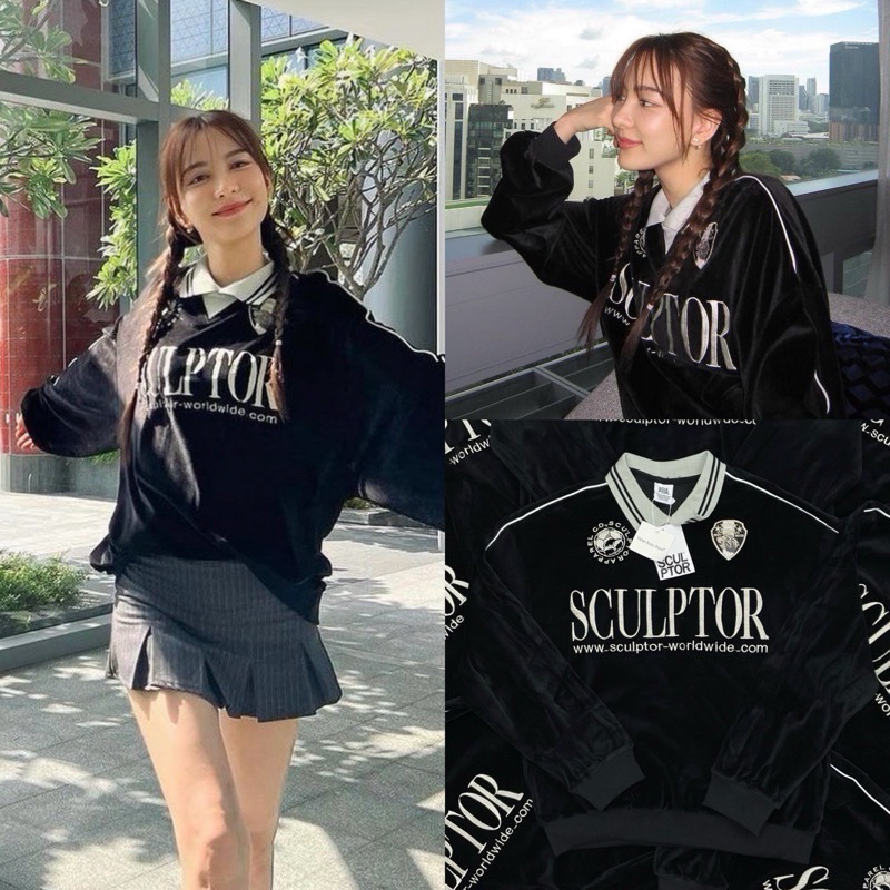 ป้ายValen “SCULPTOR OVERSIZE SWEATER 🖤❄️👟