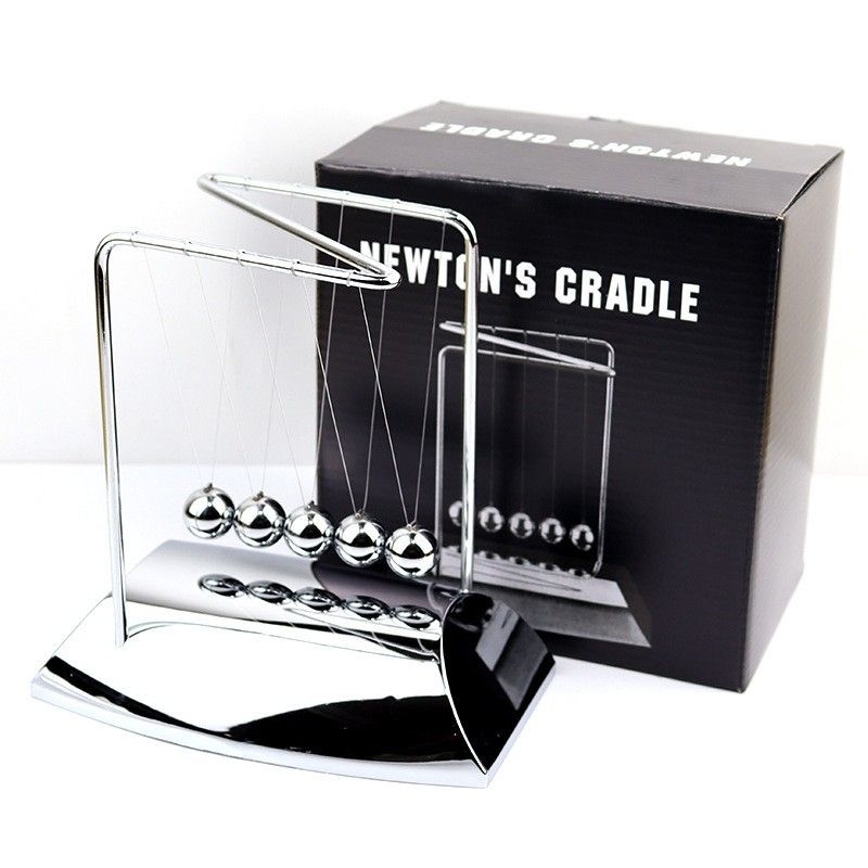 ลูกตุ้มโมเมนตัมโลหะ 5 ลูก Newton Cradle