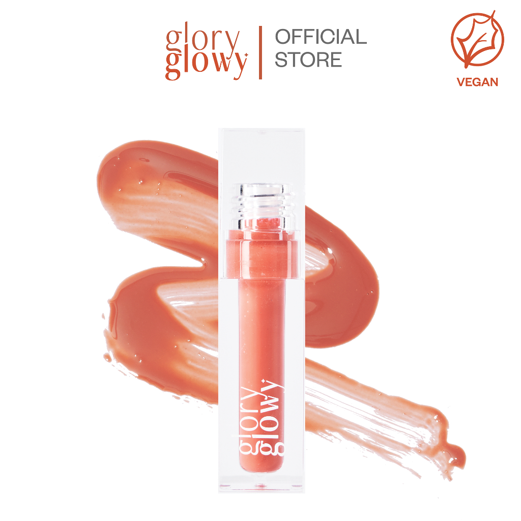 GLORYGLOWY GLOW GLOSS TINT - SALMON - โกลวกลอสทิ้นท์ เนื้อพุดดิ้ง ชุ่มชื้น ติดทน สีชัด โกลวเงาสวย