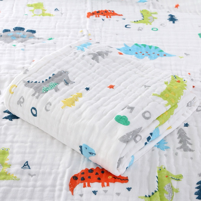 ผ้าห่ม ห่อตัว เช็ดตัว Cottonหนา2ผืนปะกบกัน 70x90cm สัมผัสนุ่มซับน้ำดี(ชค เล็ก) รูปที่ 4