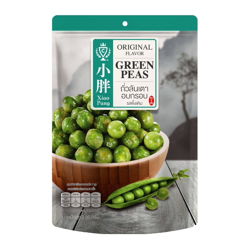 เสี่ยวปั้ง ถั่วลันเตา รสดั้งเดิม 90ก
