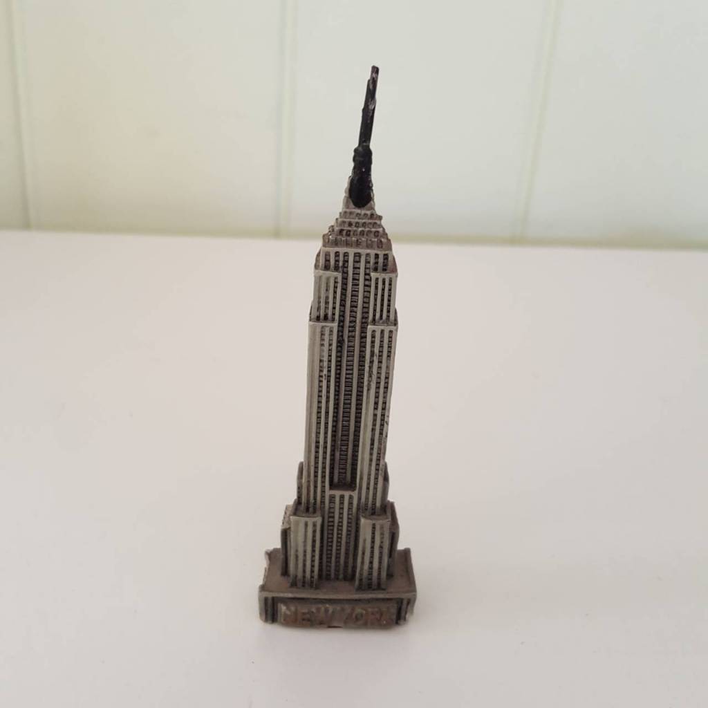 แม่เหล็กติดตู้เย็น 3D Magnet Empire State Building New York ของสะสม ของแท้  - ของมือสอง