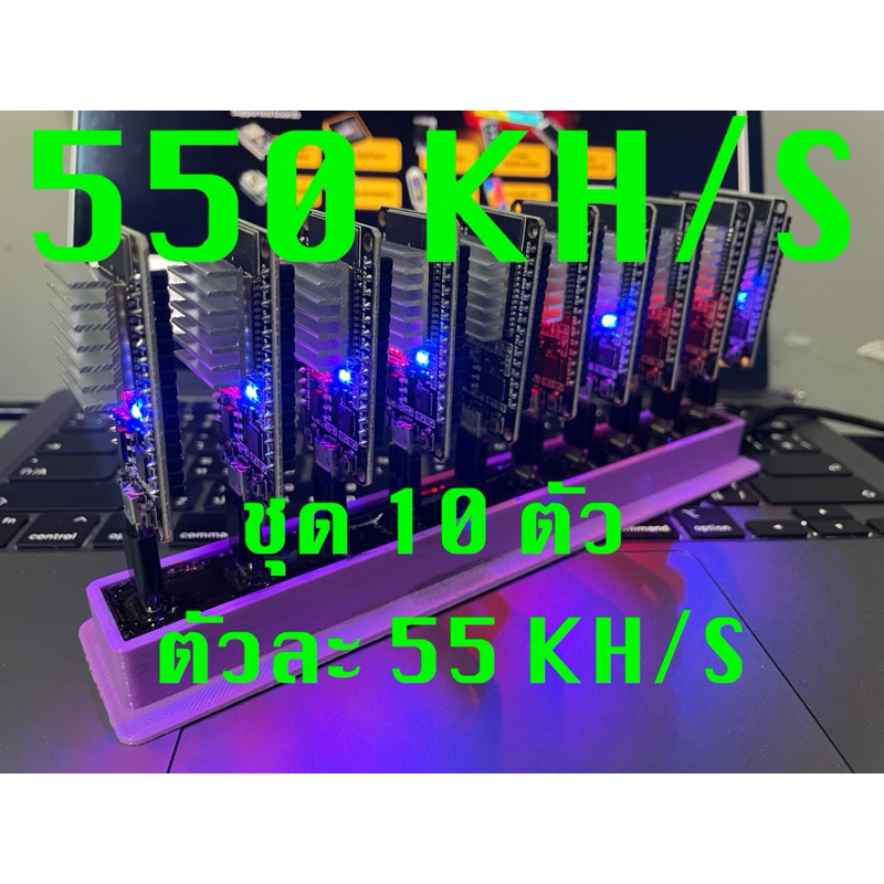 Nerd miner ขุดเหรียญ บิตคอยแบบ solo ชุด 10 บอร์ด