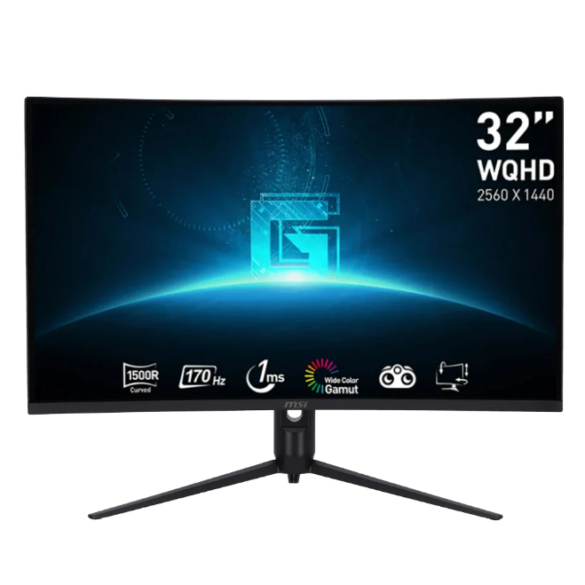 จอมอนิเตอร์ MONITOR MSI G32CQ5P - 31.5" VA 2K 170Hz CURVED ADAPTIVE SYNC